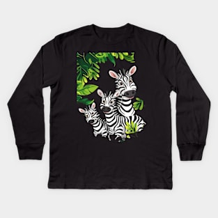 Zebra Educational Outreach Kids Long Sleeve T-Shirt